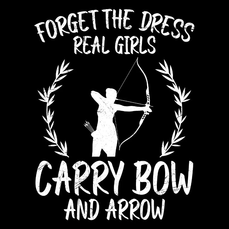 Echte Mädchen tragen Pfeil und Bogen Bogenschießen