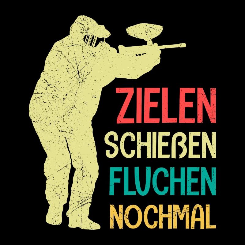 Zielen Schießen Fluchen nochmal Paintball