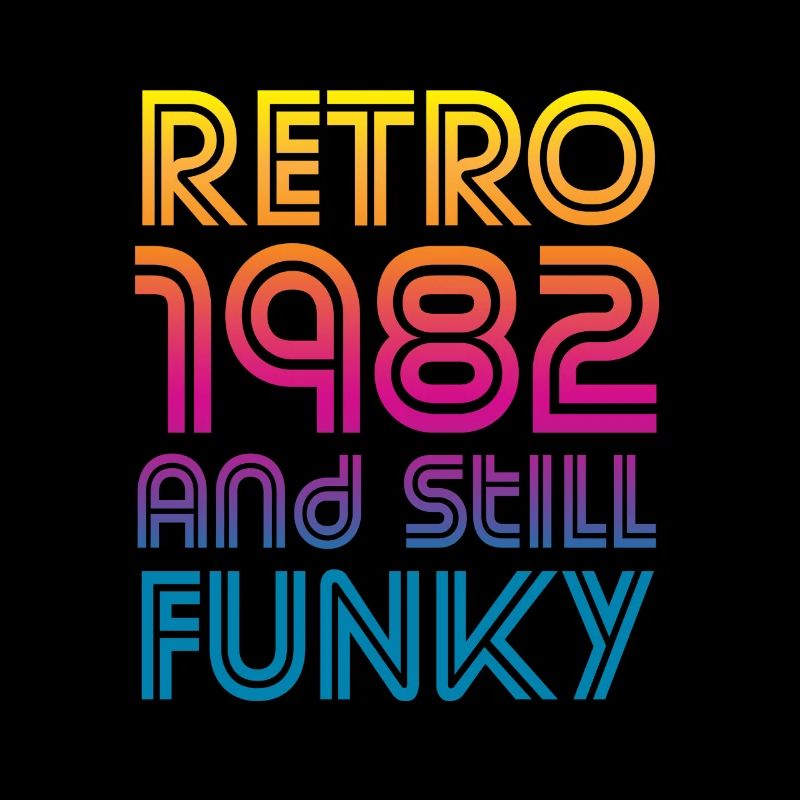 1982 Anniversaire rétro