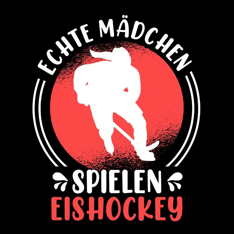 Echte Mädchen spielen Eishockey Damen