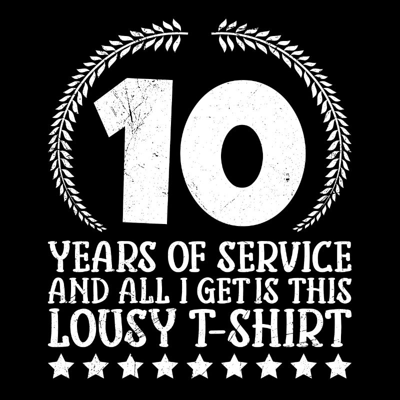 Anniversaire de service 10 ans de service Anniversaire