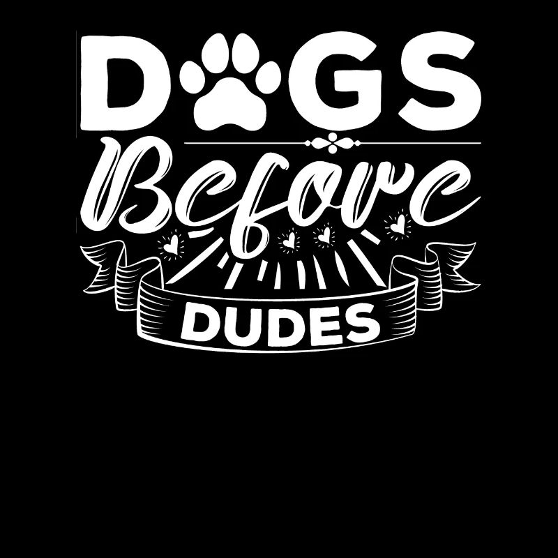 Chiens devant les gars