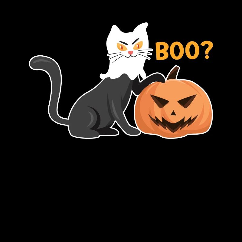 Chat fantôme d’Halloween