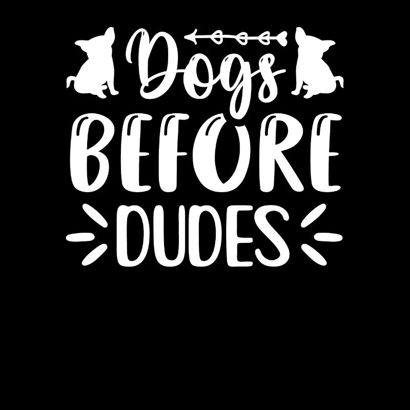 Chiens devant les gars