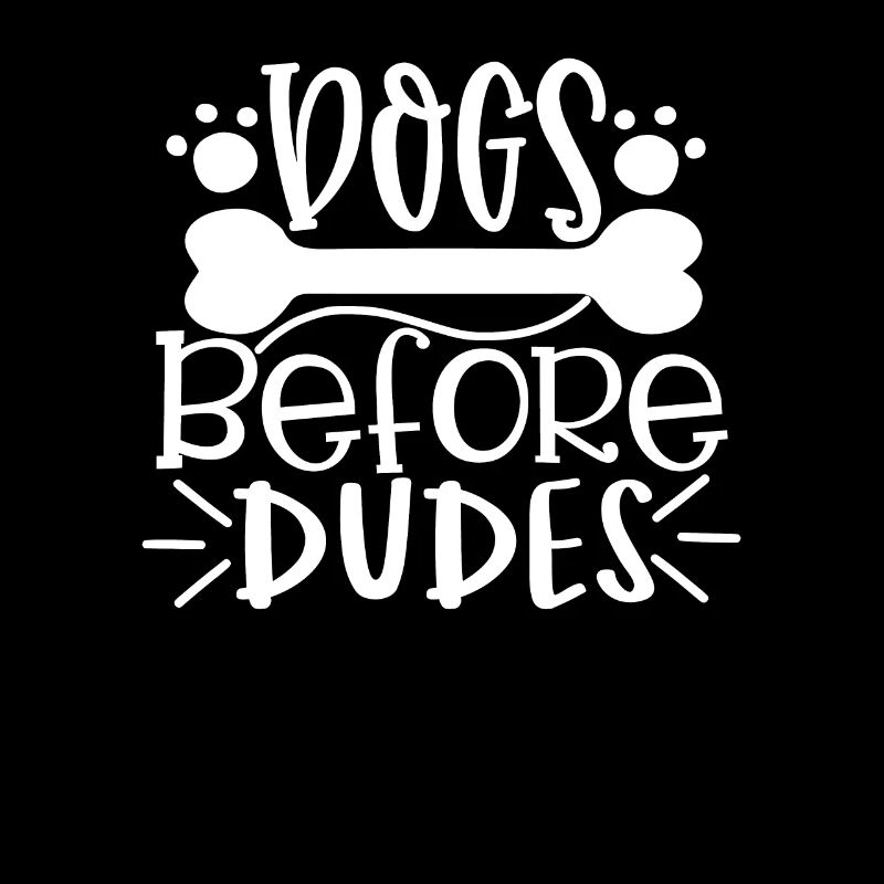 Chiens devant les gars