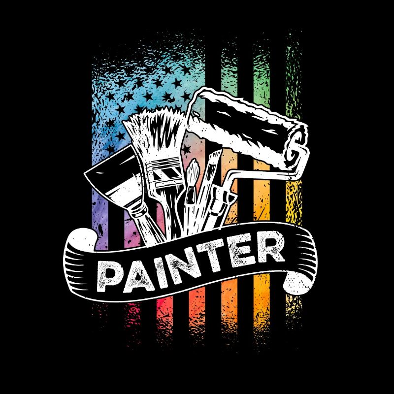 Painter Job Vintage Amerika Arbeiter