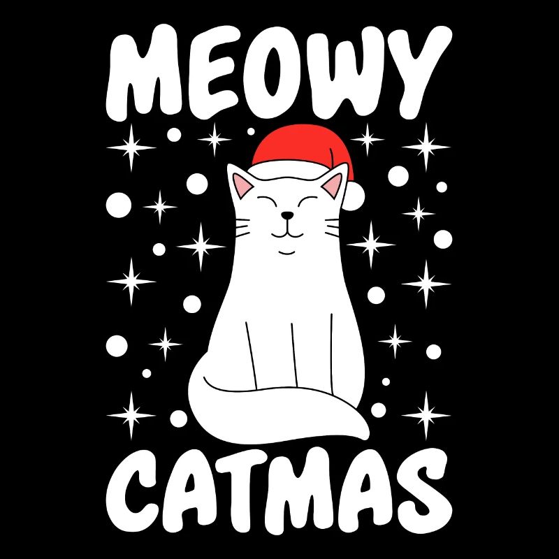 Propriétaire de chat Citation de chat Meowy Christmas