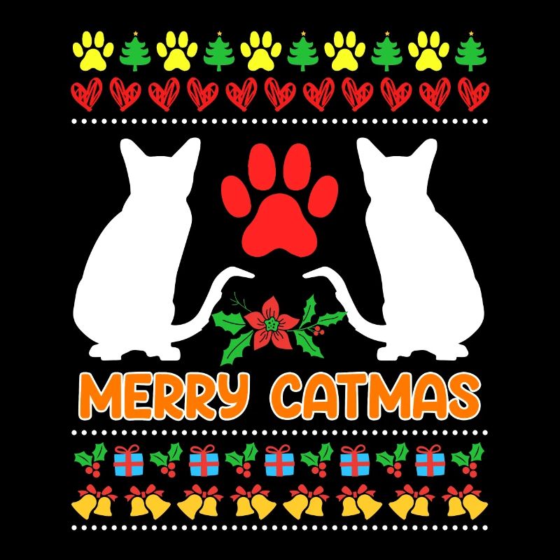 Chats de Noël moches
