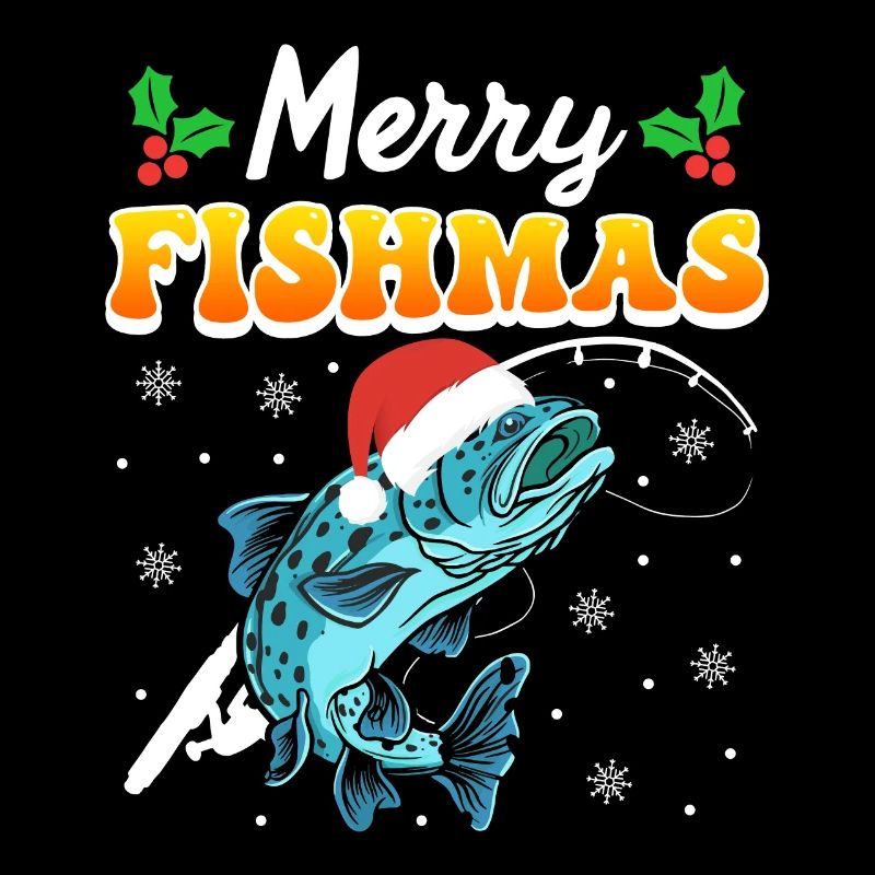 Joyeux pêcheur Angler Ange de Noël