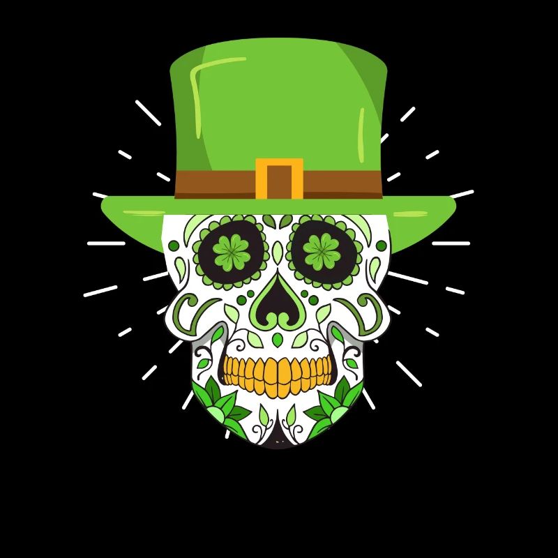 Saint-Patrick Leprechaun squelette irlandais