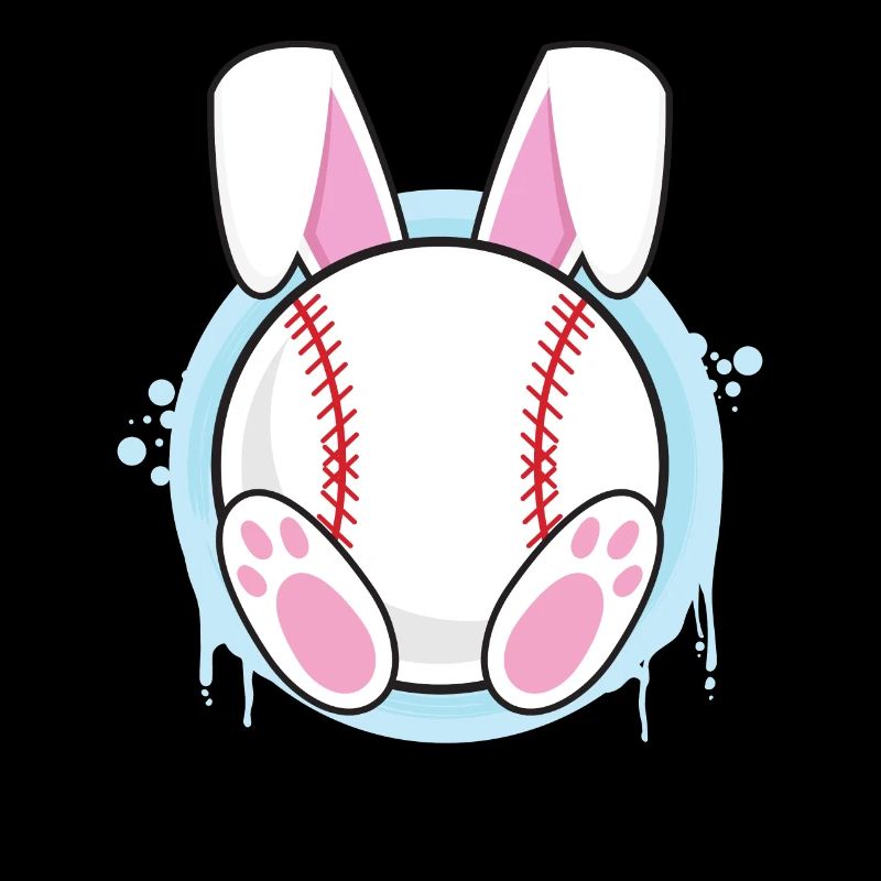 Fan de baseball Lapin de Pâques Lapin de baseball Ami de Pâques