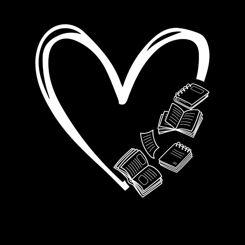 Buchliebhaber Buch Herz Bücherwurm Book lover