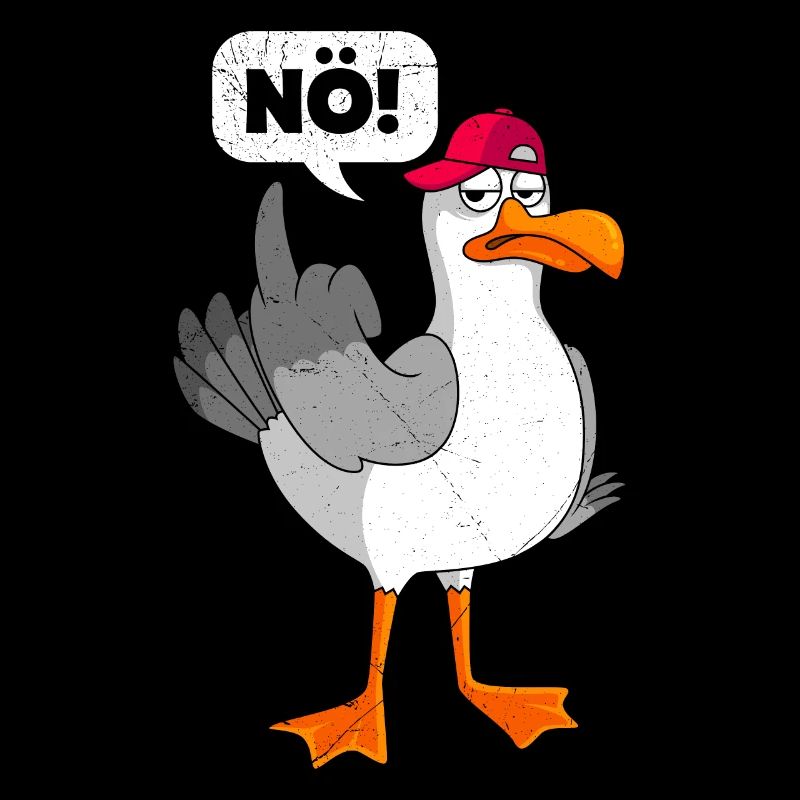 Möwen Nö! sture Möwe Seevogel Seagull