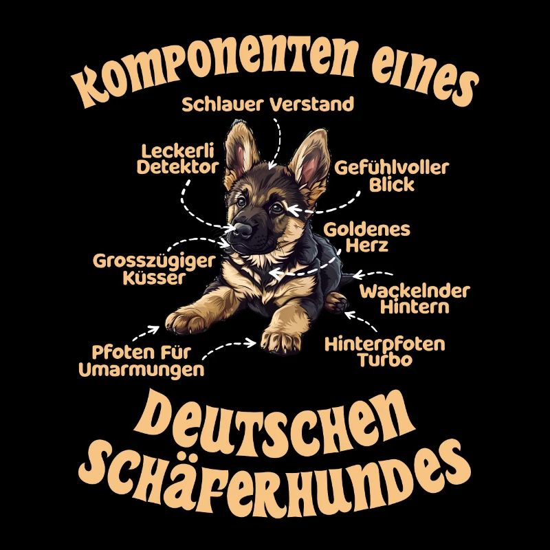 Schäferhund KOMPONENTEN EINES DEUTSCHEN