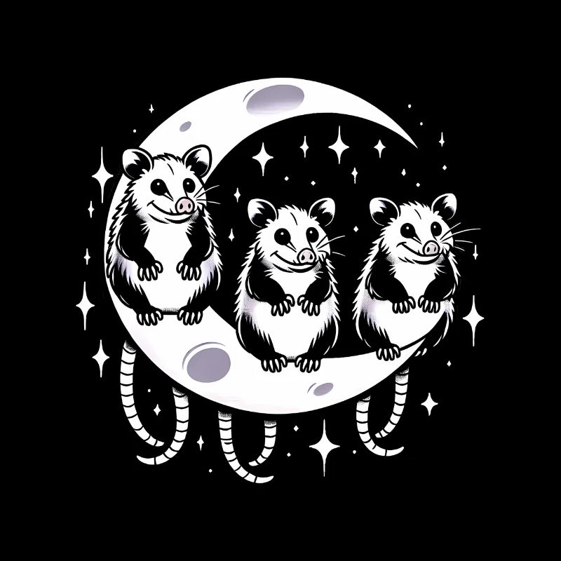 Mèmes Opossums Lune