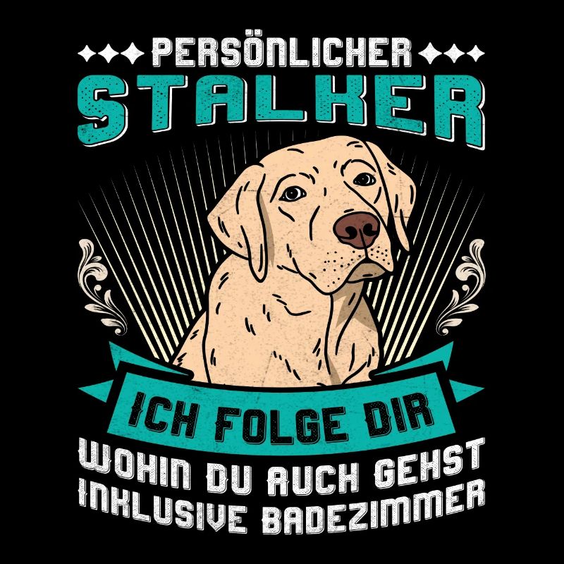 Labrador Hunde PERSÖNLICHER STALKER Lustiges