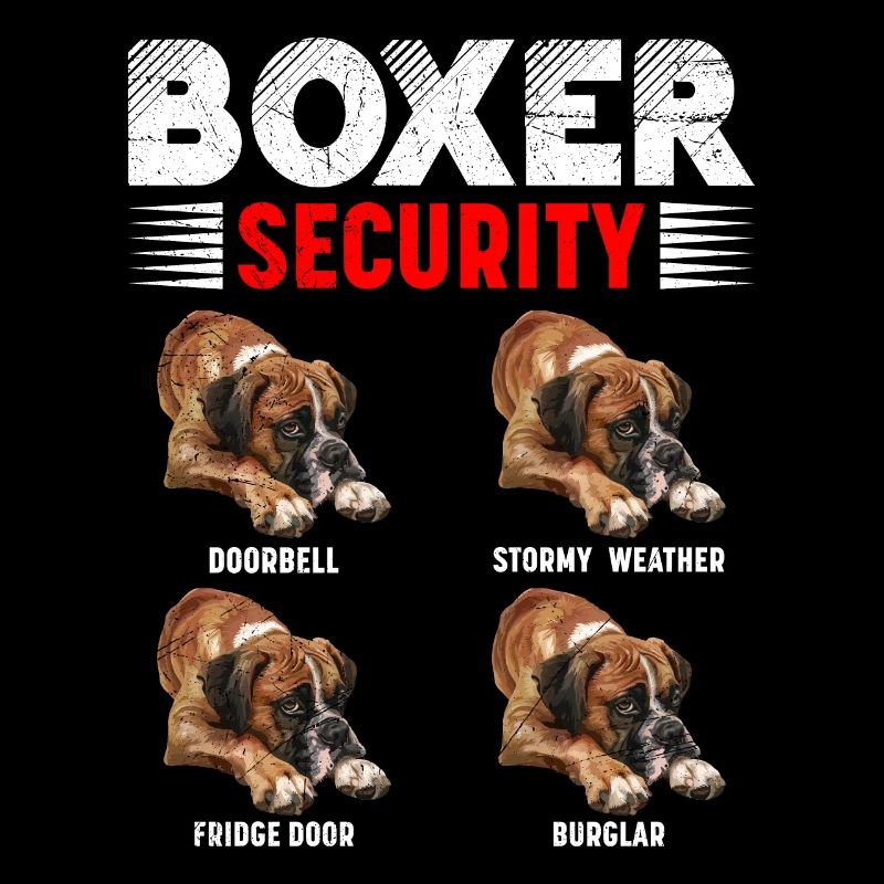 BOXER SECURITY Lustiges Hundebesitzer Deutscher