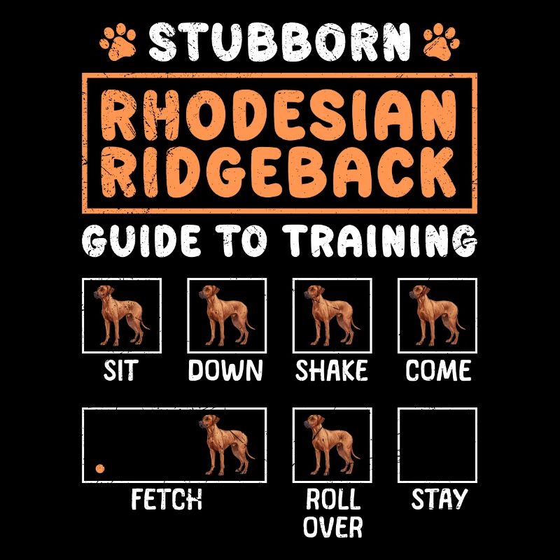 RHODESIAN RIDGEBACK TRAINING GUIDE Lustiges