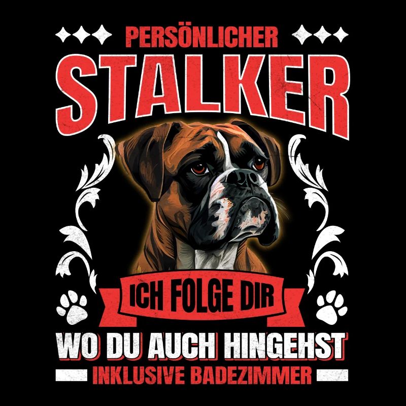 Deutscher Boxer PERSONAL STALKER Lustiges Boxer
