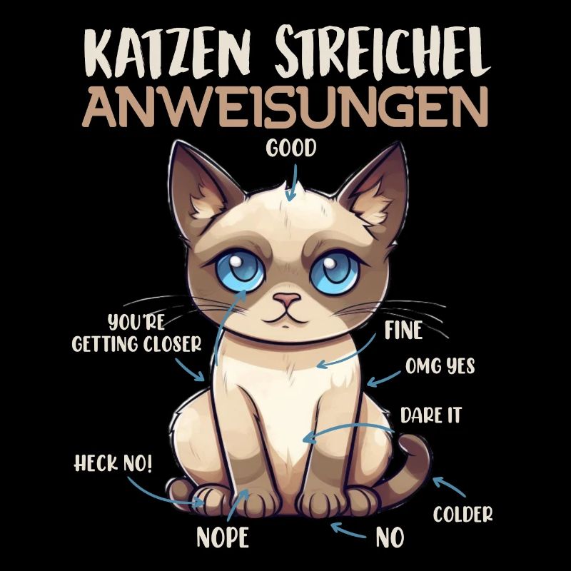 Chats siamois INSTRUCTIONS DE CARESSES Fun