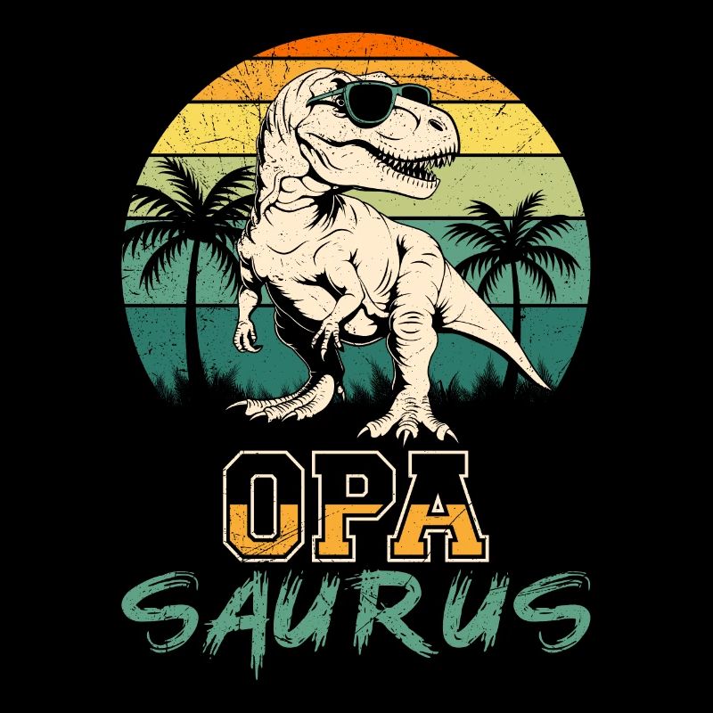 OPA SAURUS Lustiges Dinosaurier Großvater