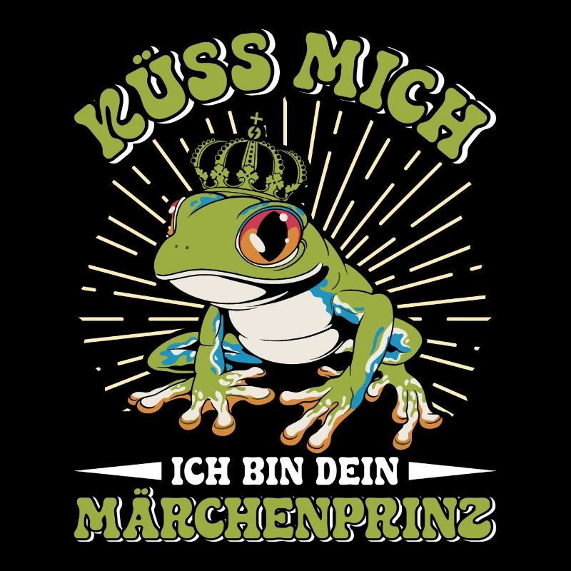 Froschkostüm KÜSS MICH BIN EIN MÄRCHENPRINZ