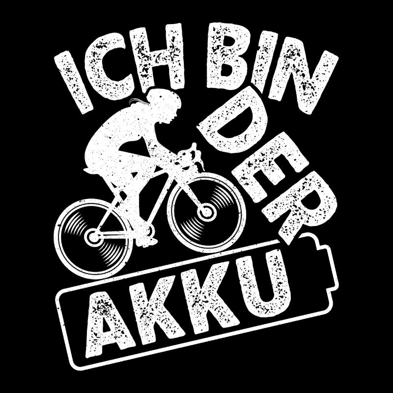 Radfahrer ICH BIN DER AKKU Radeln Lustiges