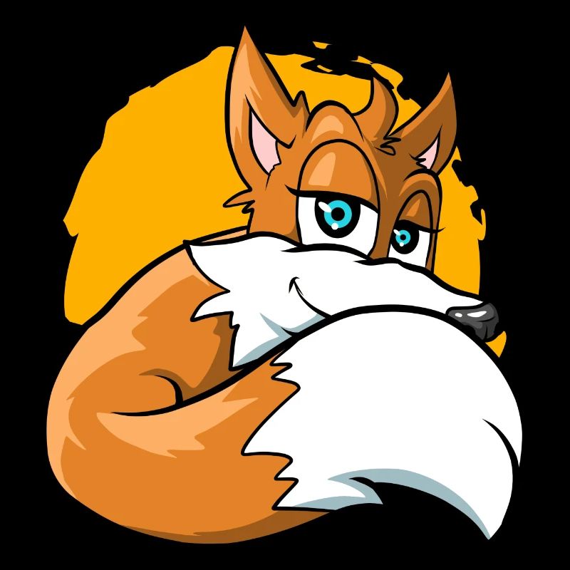 Mignon Cartoon Fox