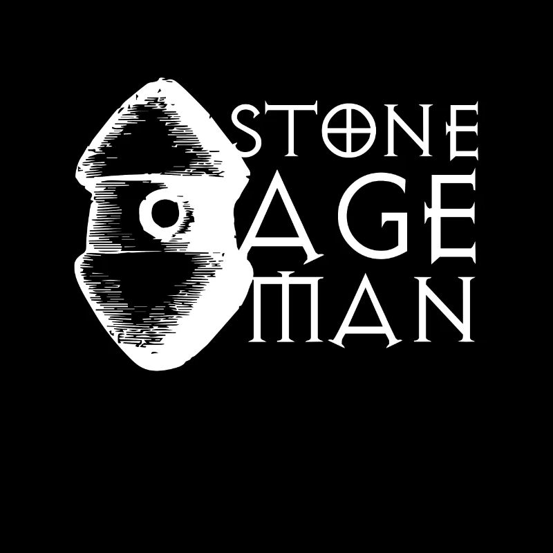 Steinzeit Mann T-Shirt & Geschenkidee
