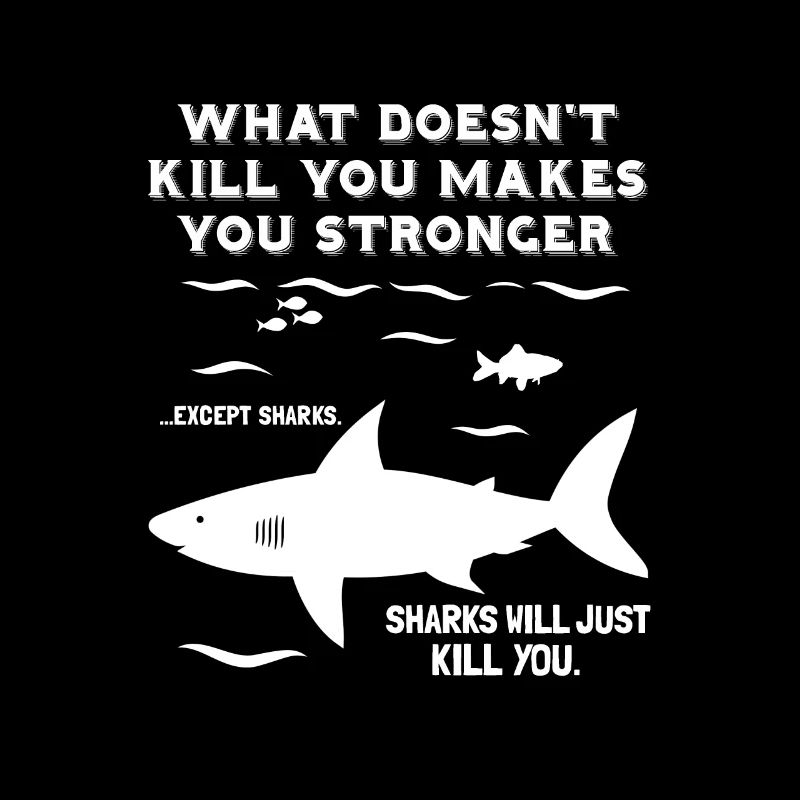 Funny shark saying gift for divers