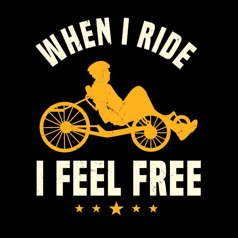 Liegerad Spruch Geschenk