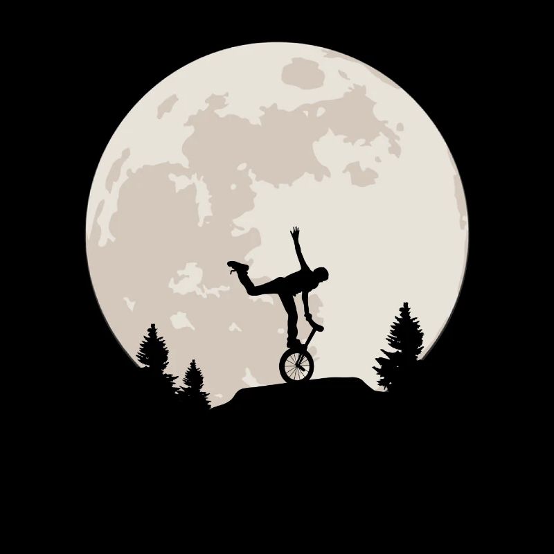 Unicycle Moon Cadeau