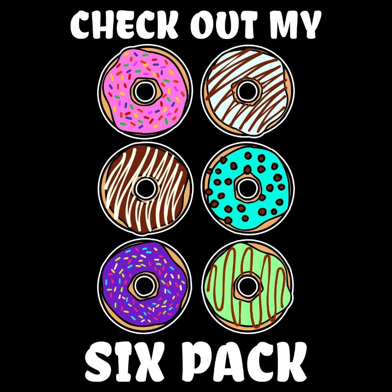 Bonbons de beignet de déclaration drôle grignotant