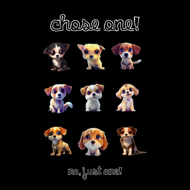 Dog9x9 whiteChoseOne2