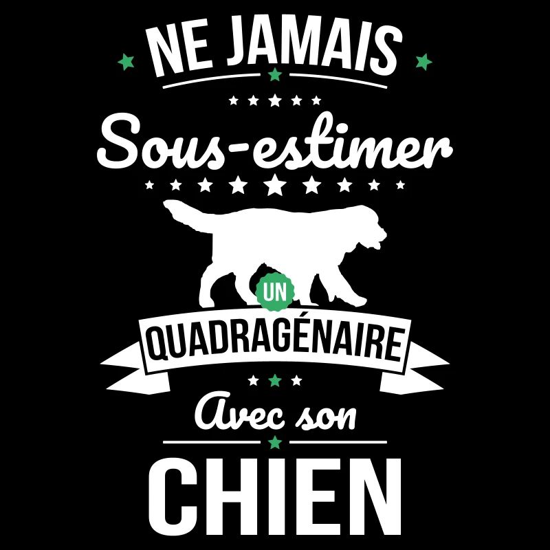 Sous-estimer un quadragénaire avec son chien