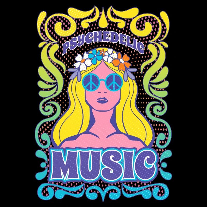 Hippie-Musik-Grafik