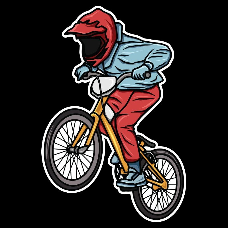 Drôle de garçon de BMX