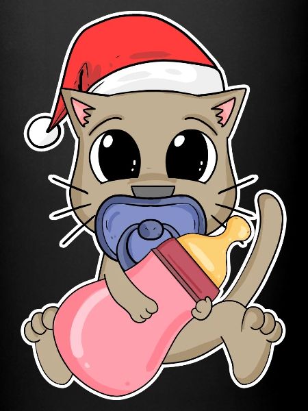 Chat Bébé Noël