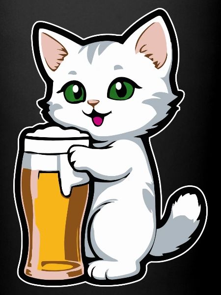 Chat à la bière