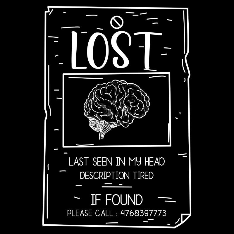 Affiche Lost In My Head Brain