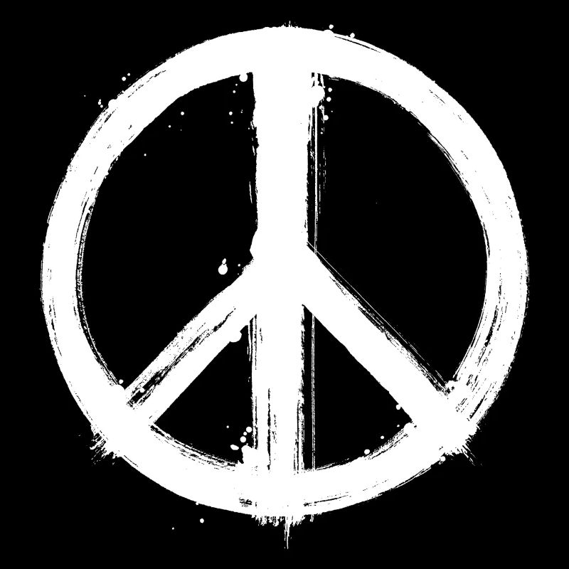 Peace Signe 2 blanc