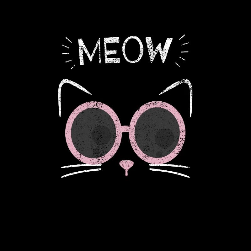 Katze Kätzchen Hipster Katzen Mutter Geschenk