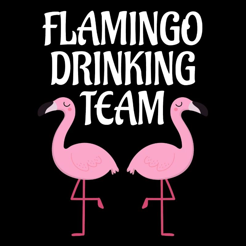 FLAMINGO DRINKING TEAM Party Alcohol Sparkling Wine