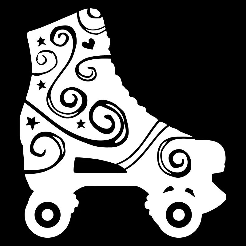 skates decorated 1c 2 / rollerskates
