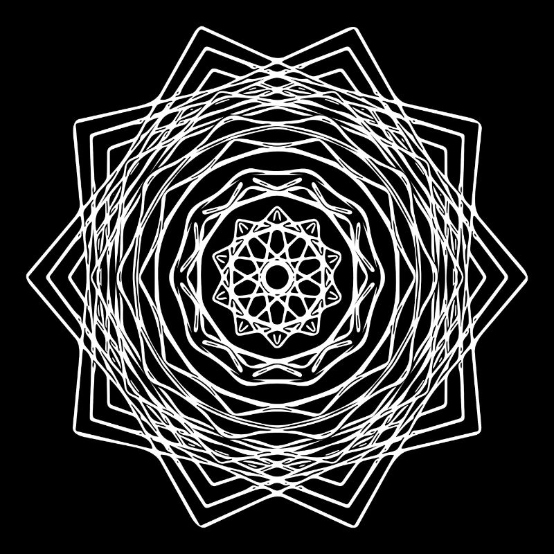 Geometric Square Square Mandala Shape