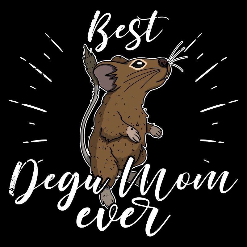 Deguhalter Nagetier Hamster Spruch Degu