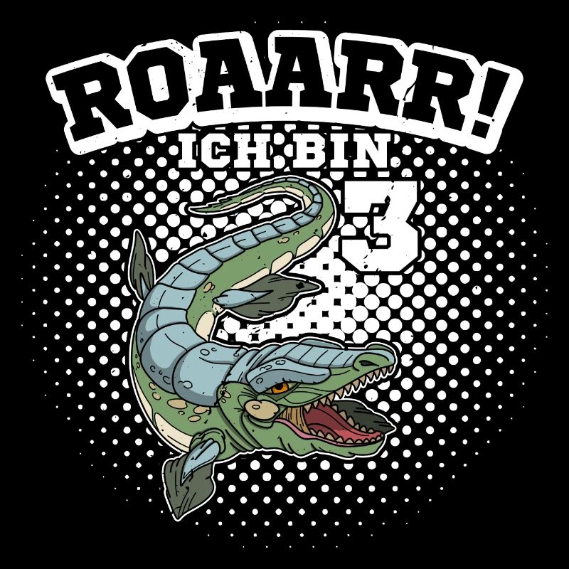 Mosasaurus Meeresreptilien Dino Urzeit Spruch