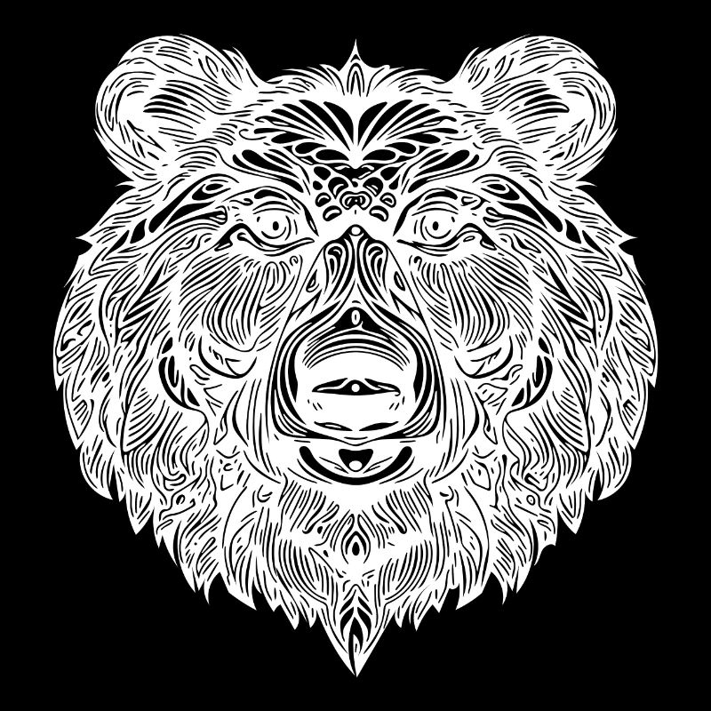 Mignon tête d’ours hirsute