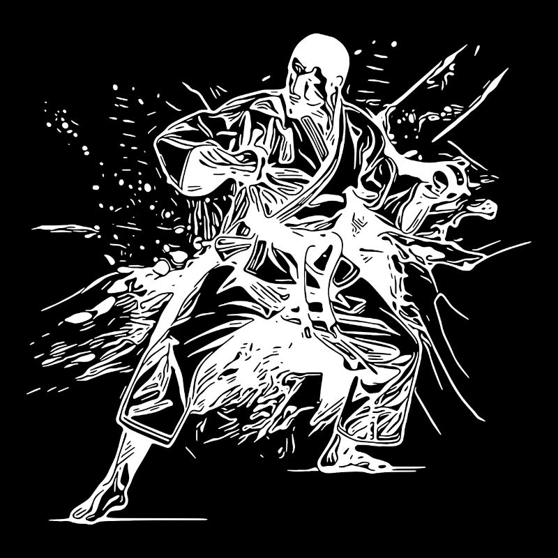 Tattoo Karate Style Sparring Partner Fighting Technique