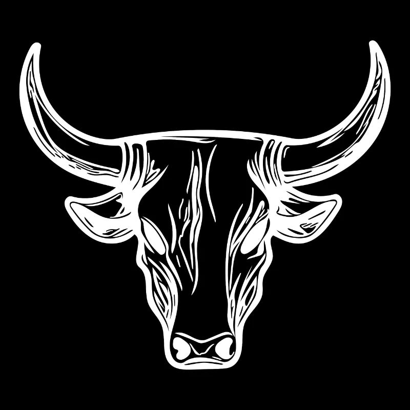 Bull Grill Logo Taurus Mythology Style